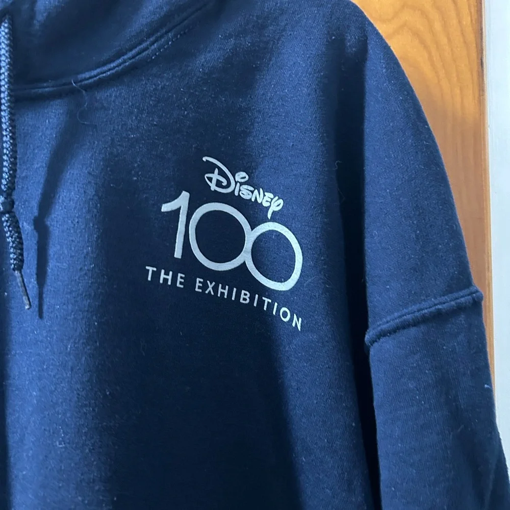 Disney Dark Blue 100 Exibition Hoodie - Picture 2 of 9